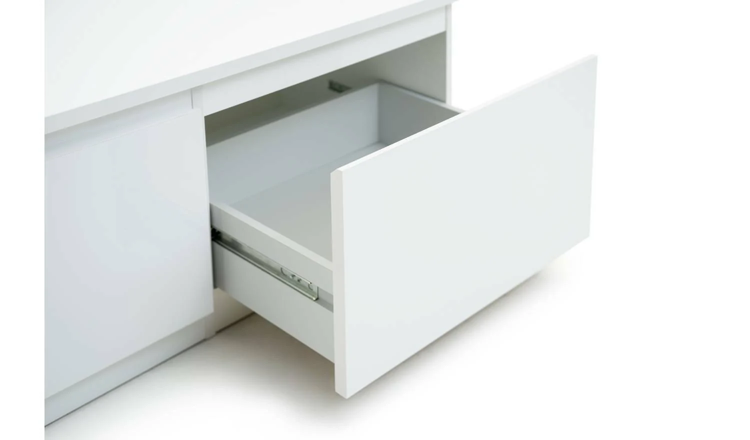 Jenson 1 Door 2 Drawer TV Unit White Modern and Functional Media Storage - Image 6