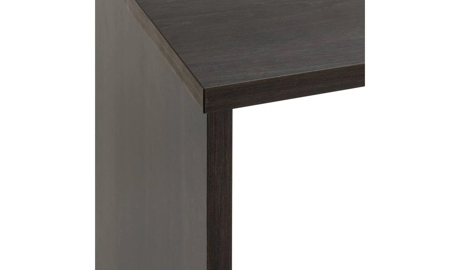 Jenson 1 Drawer Office Desk Black & Brown Modern Home Office Furniture - Image 3