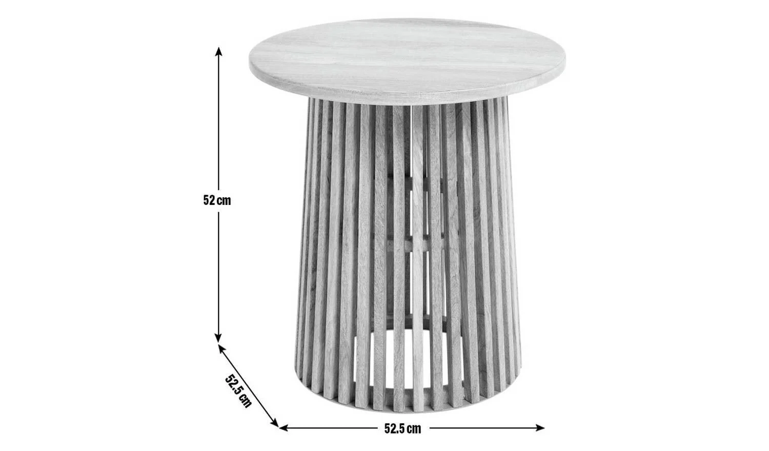 Jericho Side Table Natural Modern Living Room Furniture Compact - Image 5