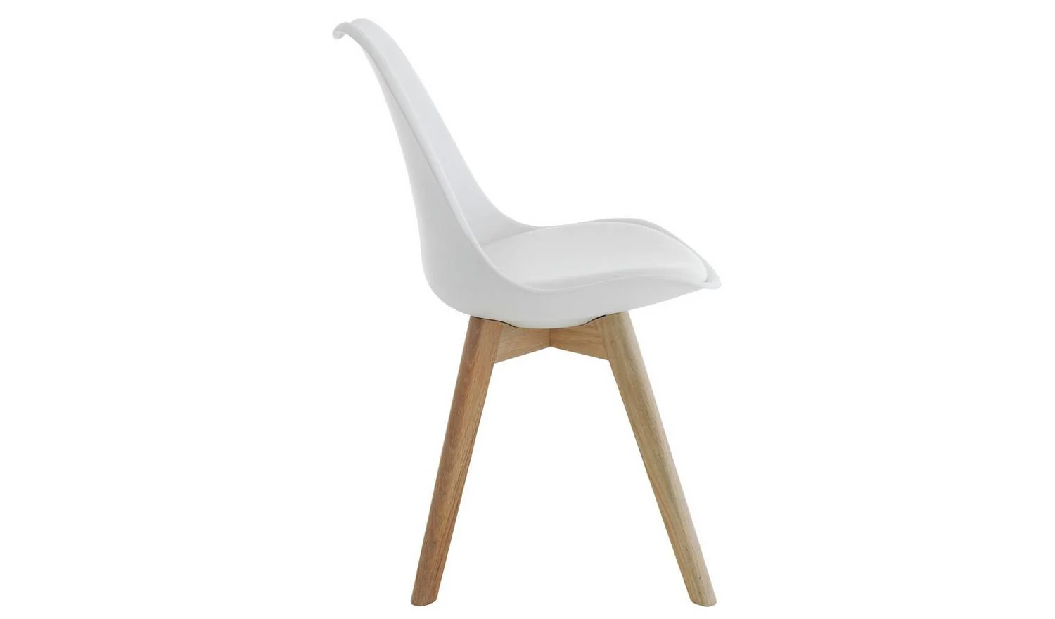 Jerry Pair of Dining Chair White Kitchen Breakfast Set Modern Furniture - Image 6