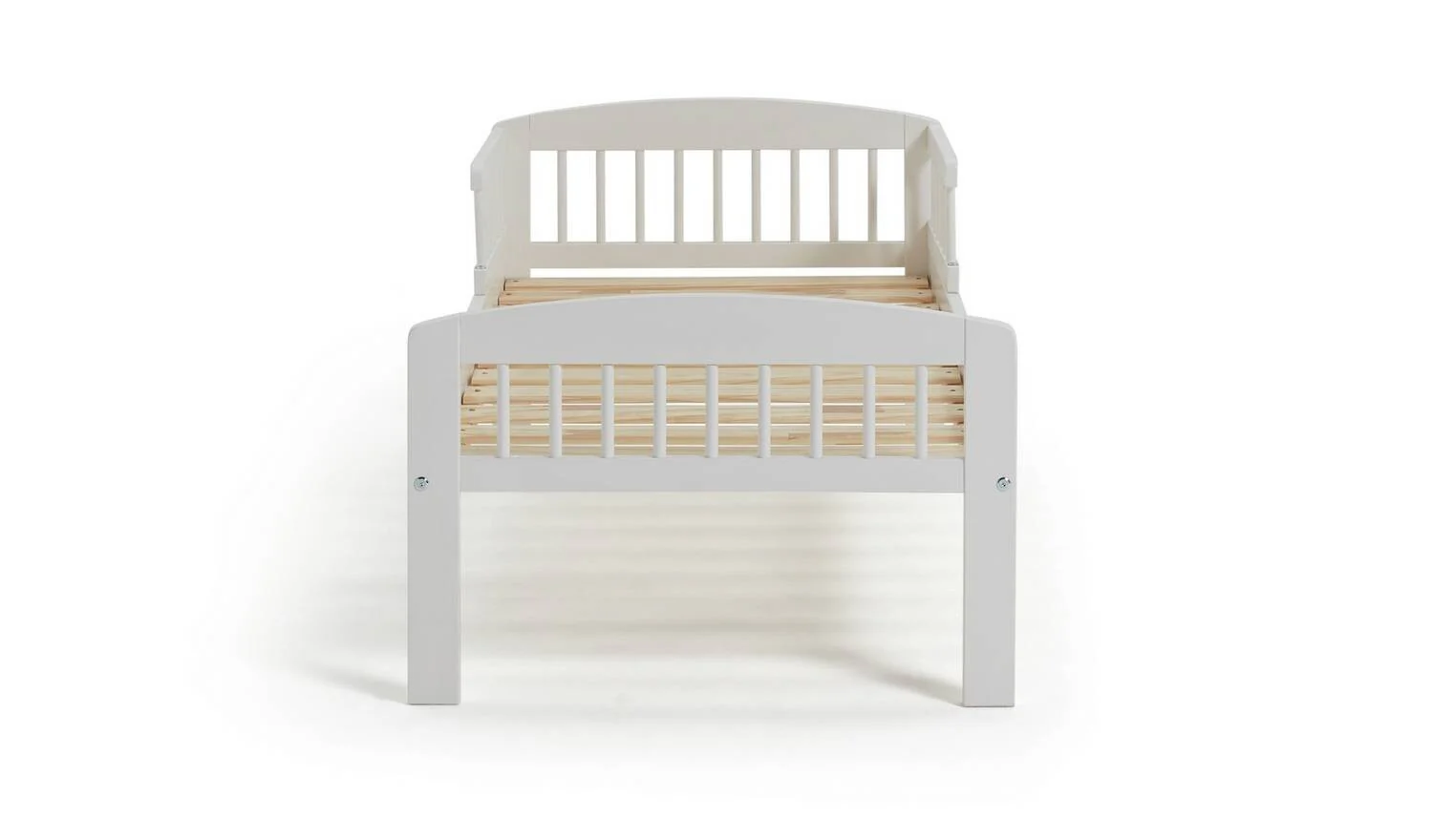 Jesse Toddler Bed Frame White Solid Wood Construction Durable - Image 4