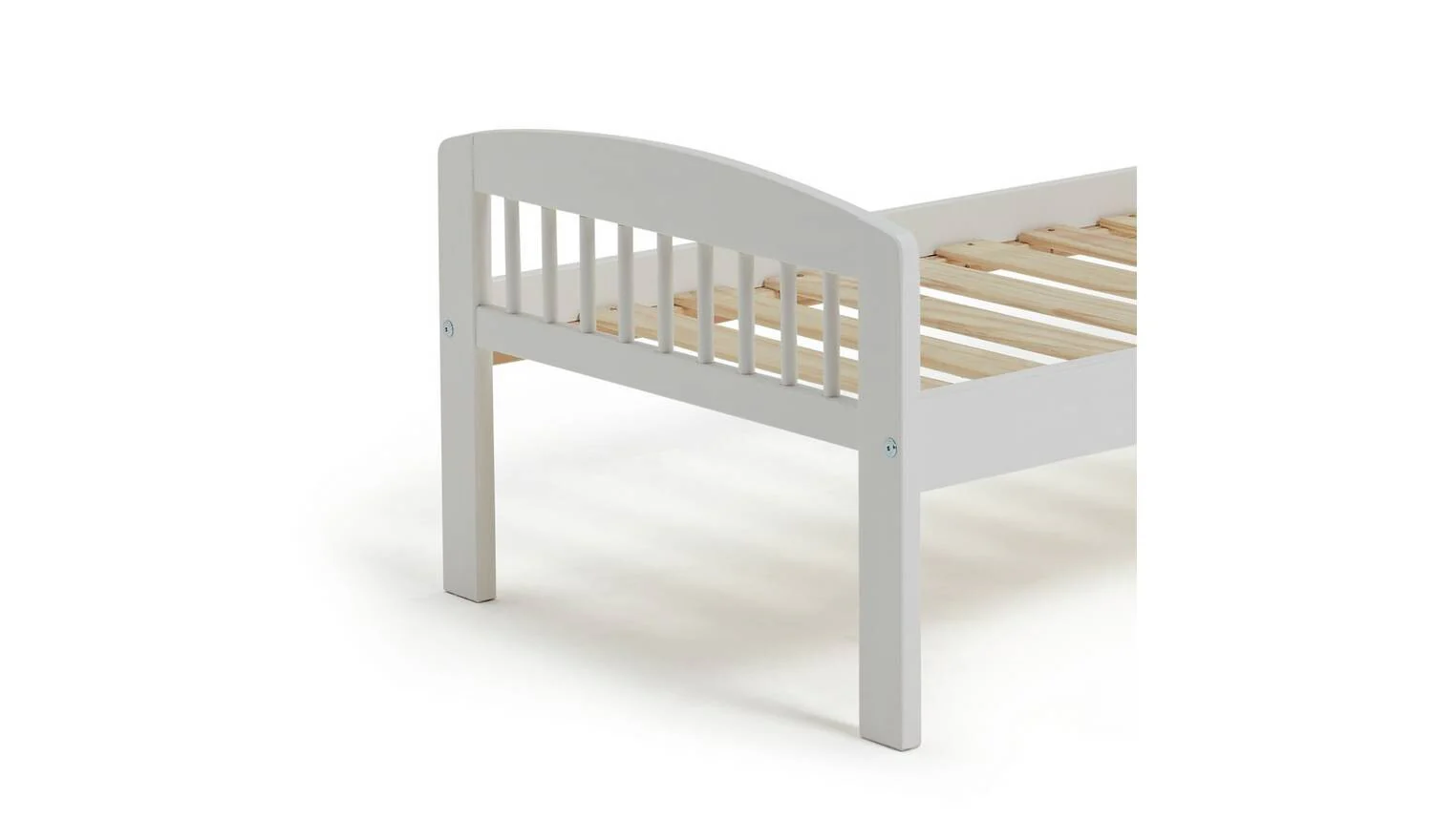 Jesse Toddler Bed Frame White Solid Wood Construction Durable - Image 6
