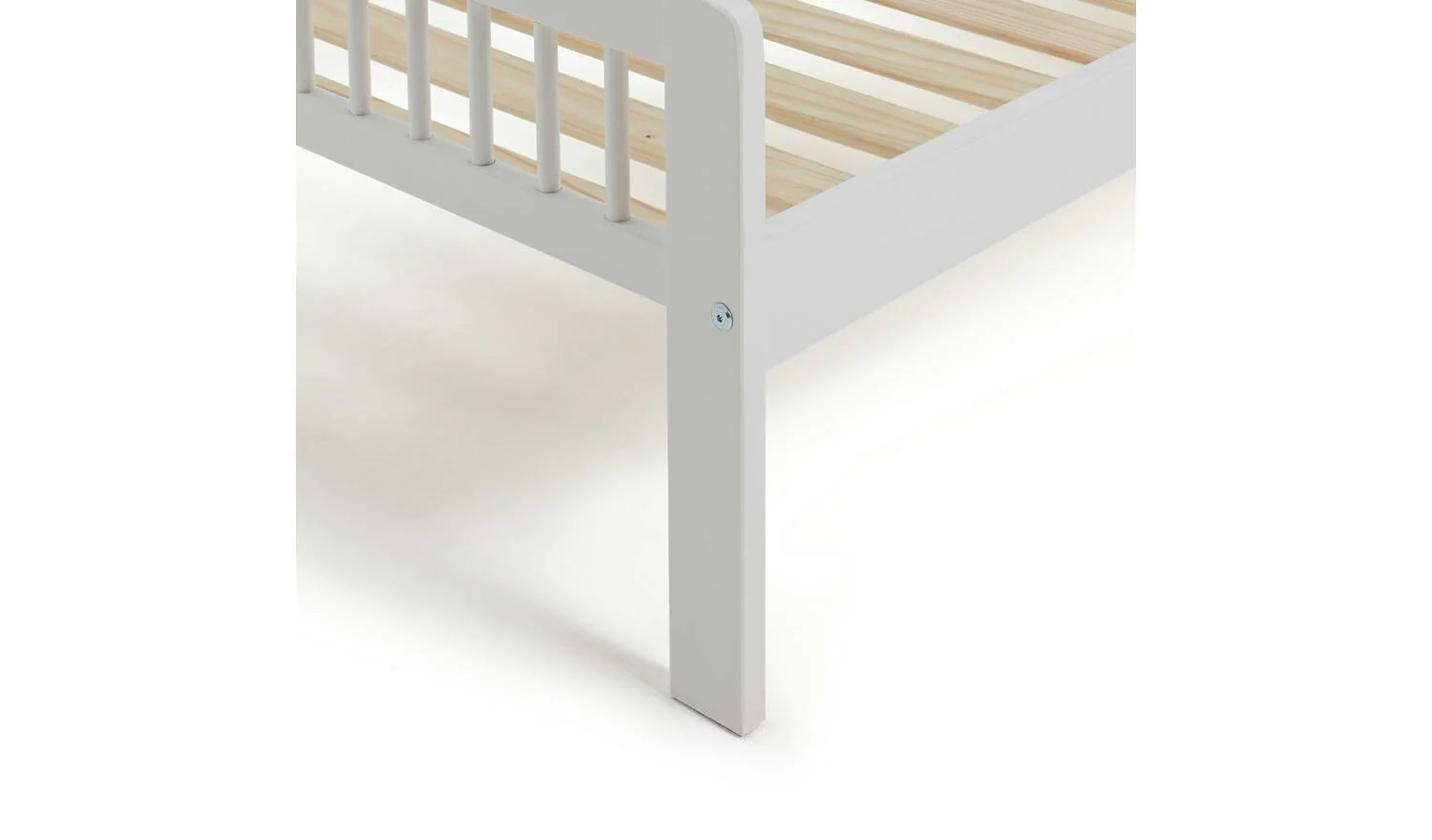 Jesse Toddler Bed Frame White Solid Wood Construction Durable - Image 7