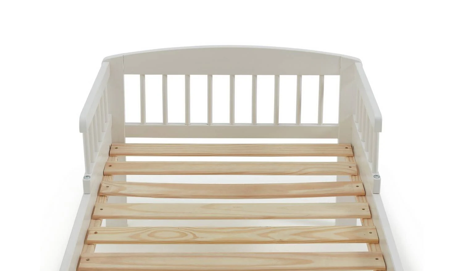 Jesse Toddler Bed Frame White Solid Wood Construction Durable - Image 8