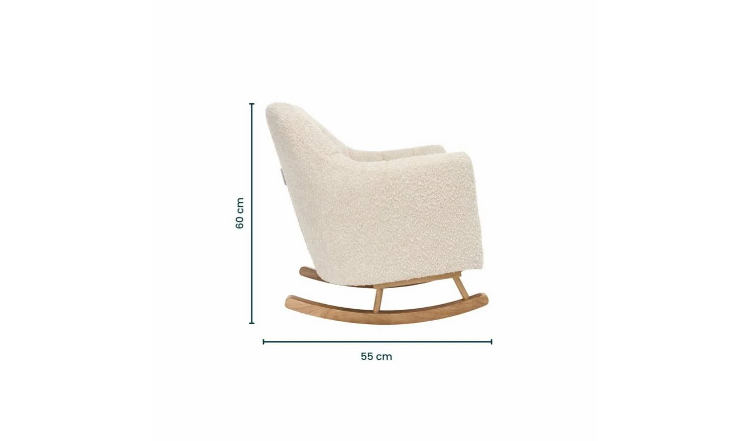 Jonah Mini Me Nursery Rocking Chair Beige Kids Childrens Bedroom Furniture - Image 6