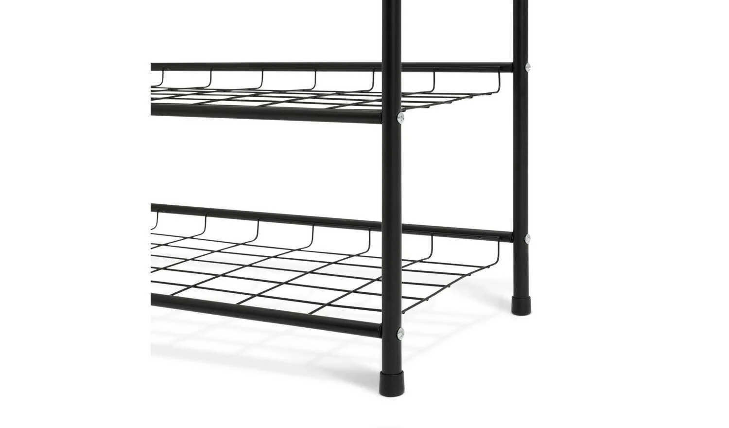 Jorn 6 Shelf Shoe Storage Rack Black Hallway Entryway Furniture Organiser - Image 6