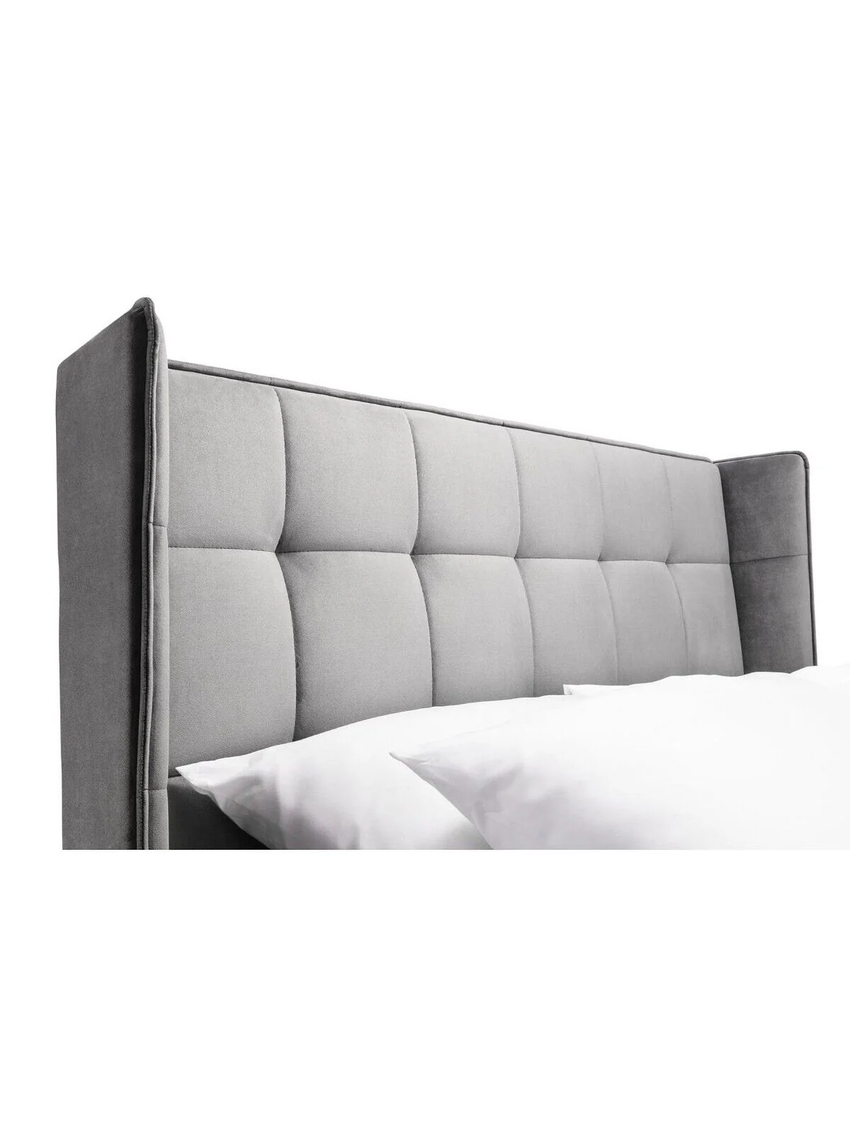 Julian Bowen Gatsby  Fabric King Bed Grey Elegant Comfortable Bedroom Furniture - Image 2