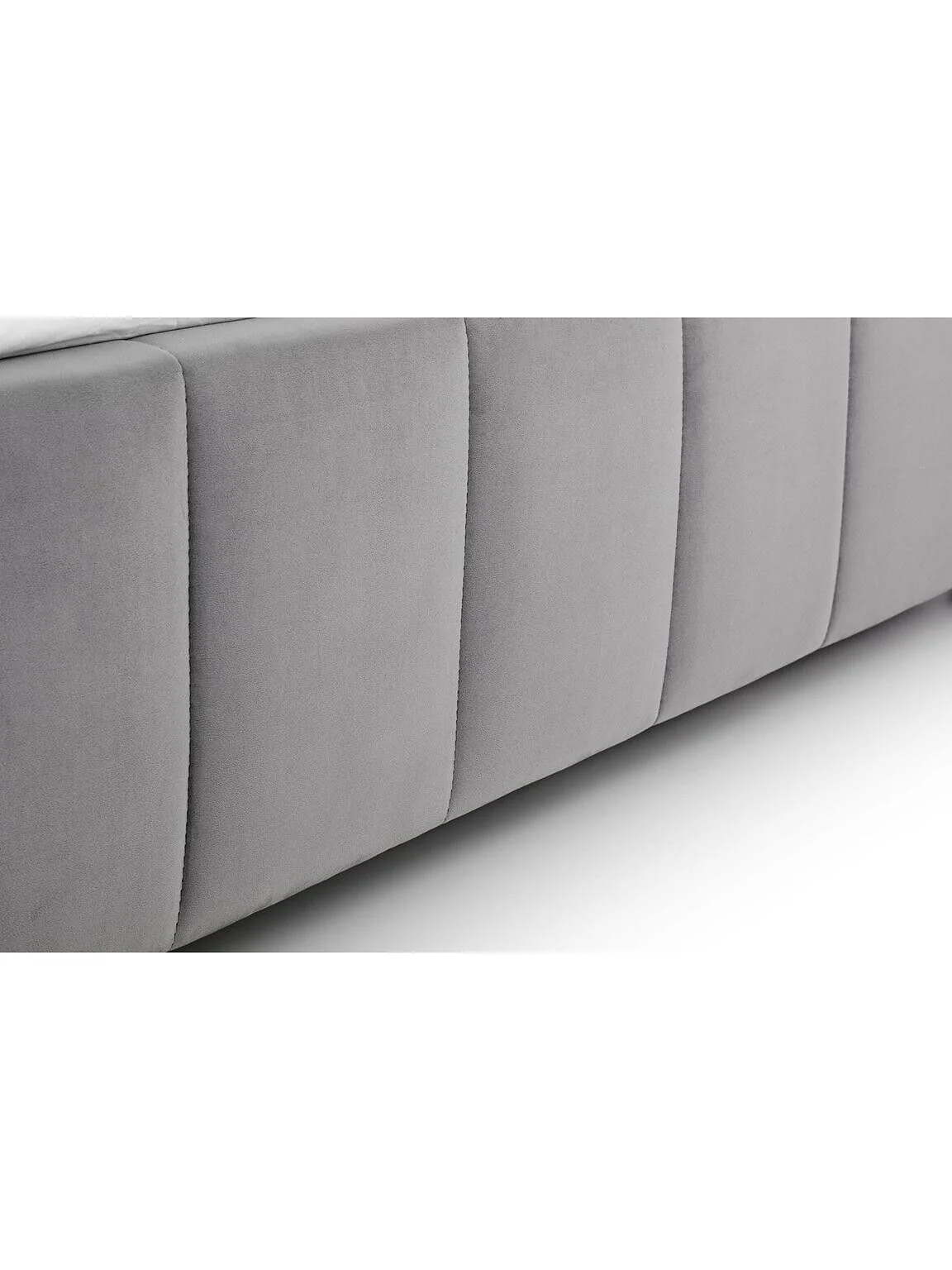 Julian Bowen Gatsby  Fabric King Bed Grey Elegant Comfortable Bedroom Furniture - Image 3