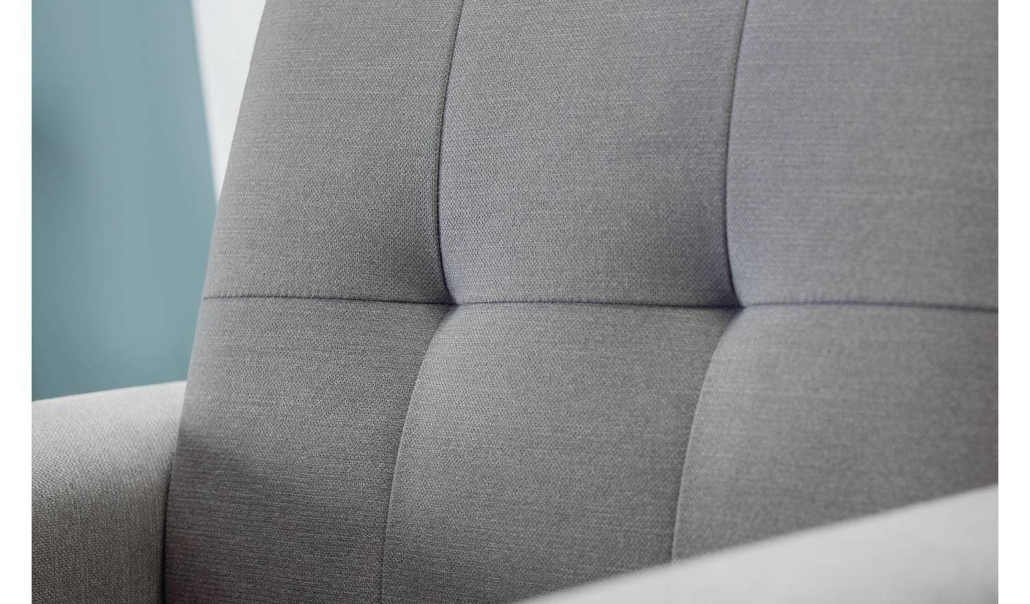 Julian Bowen Monza Fabric Armchair Grey Comfortable Lounge Chair - Image 4