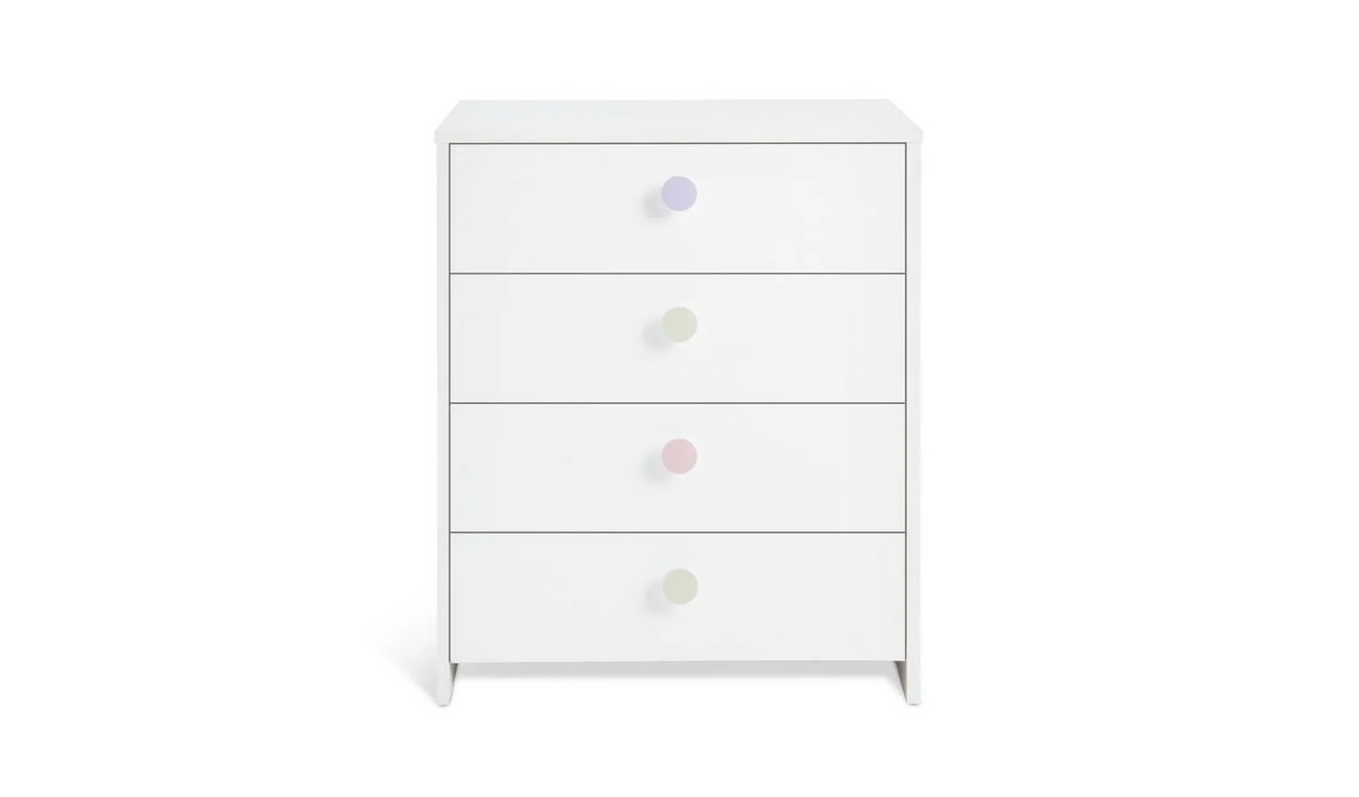 Juno 4 Drawer Chest White Storage Organiser Bedroom Furniture UK - Image 5