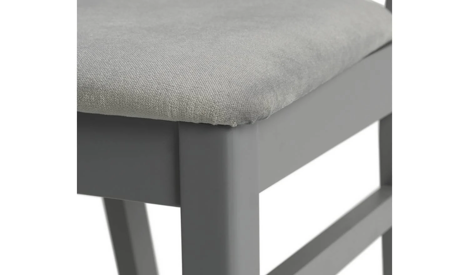 Kalle Pair of Wood Dining Chairs Grey Stylish Comfortable Seating for Dining - Image 8