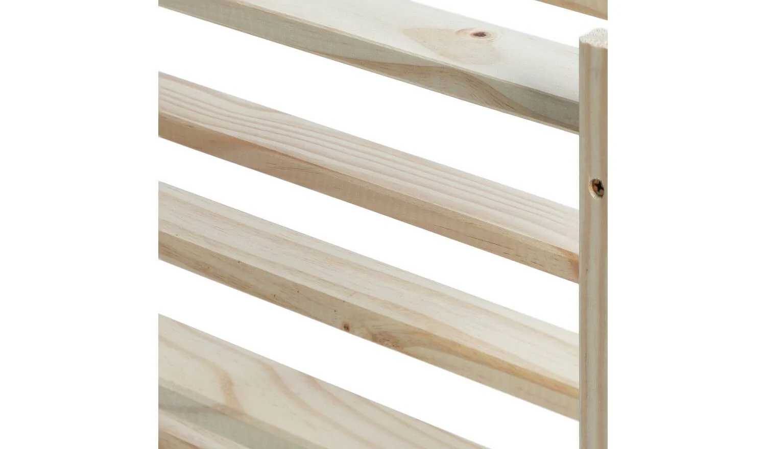 Karee 4 Shelf Shoe Storage Rack Pine Functional Home Organization - Image 6