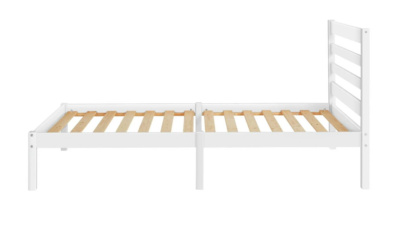 Kaycie Single Bed Frame White Kids Childrens Bedroom Furniture Modern - Image 4