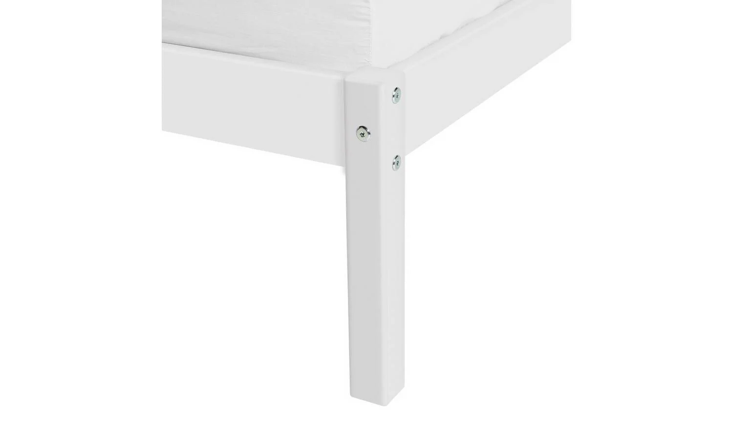 Kaycie Single Bed Frame White Kids Childrens Bedroom Furniture Modern - Image 5