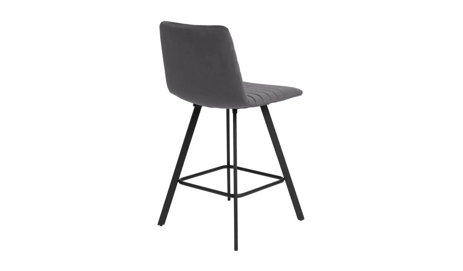 Keaton Velvet Counter Bar Stool - Charcoal - Image 4