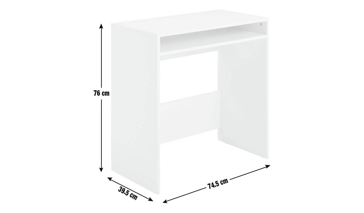 Kenora Office Desk White Modern Home Office Furniture - Image 6