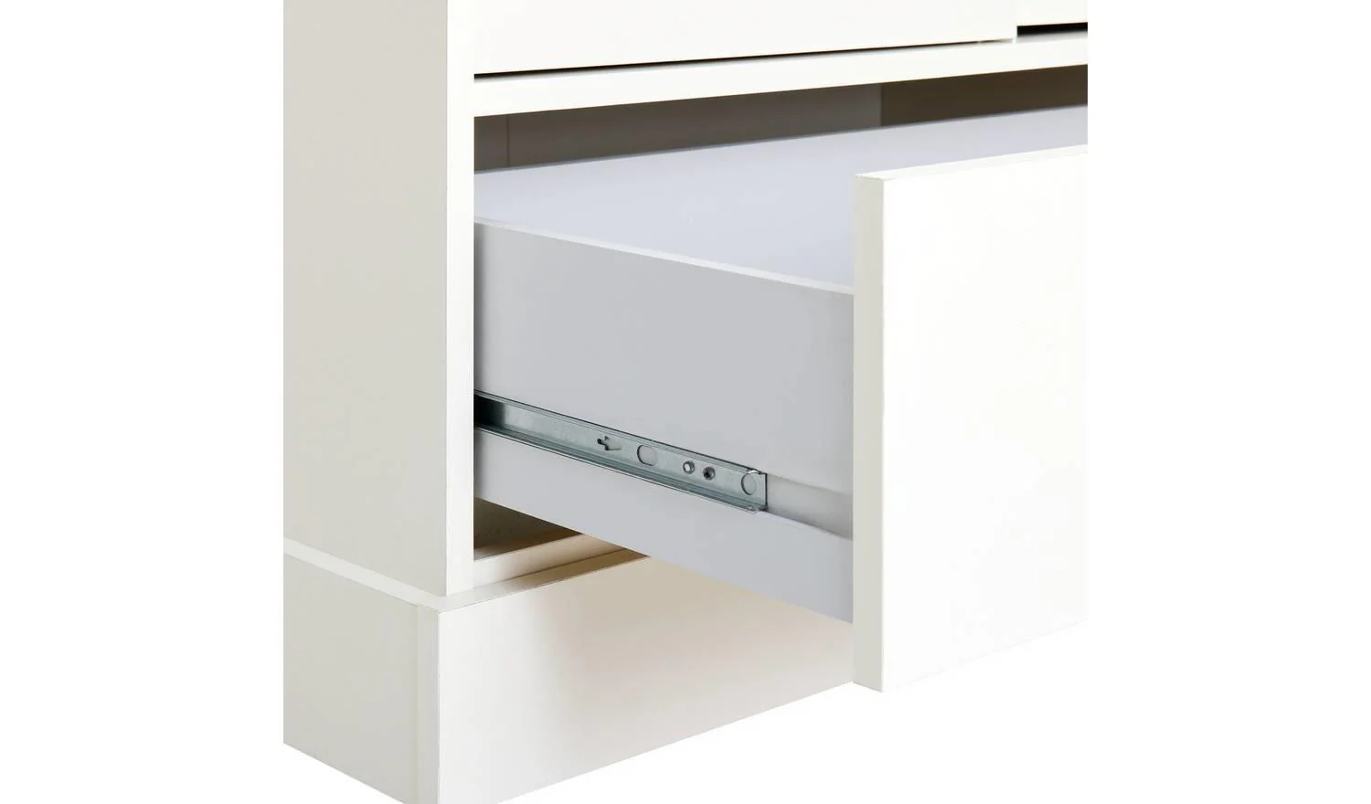 Kensington 2 Door 3 Drawer Wardrobe Ivory Storage Organiser Bedroom - Image 5