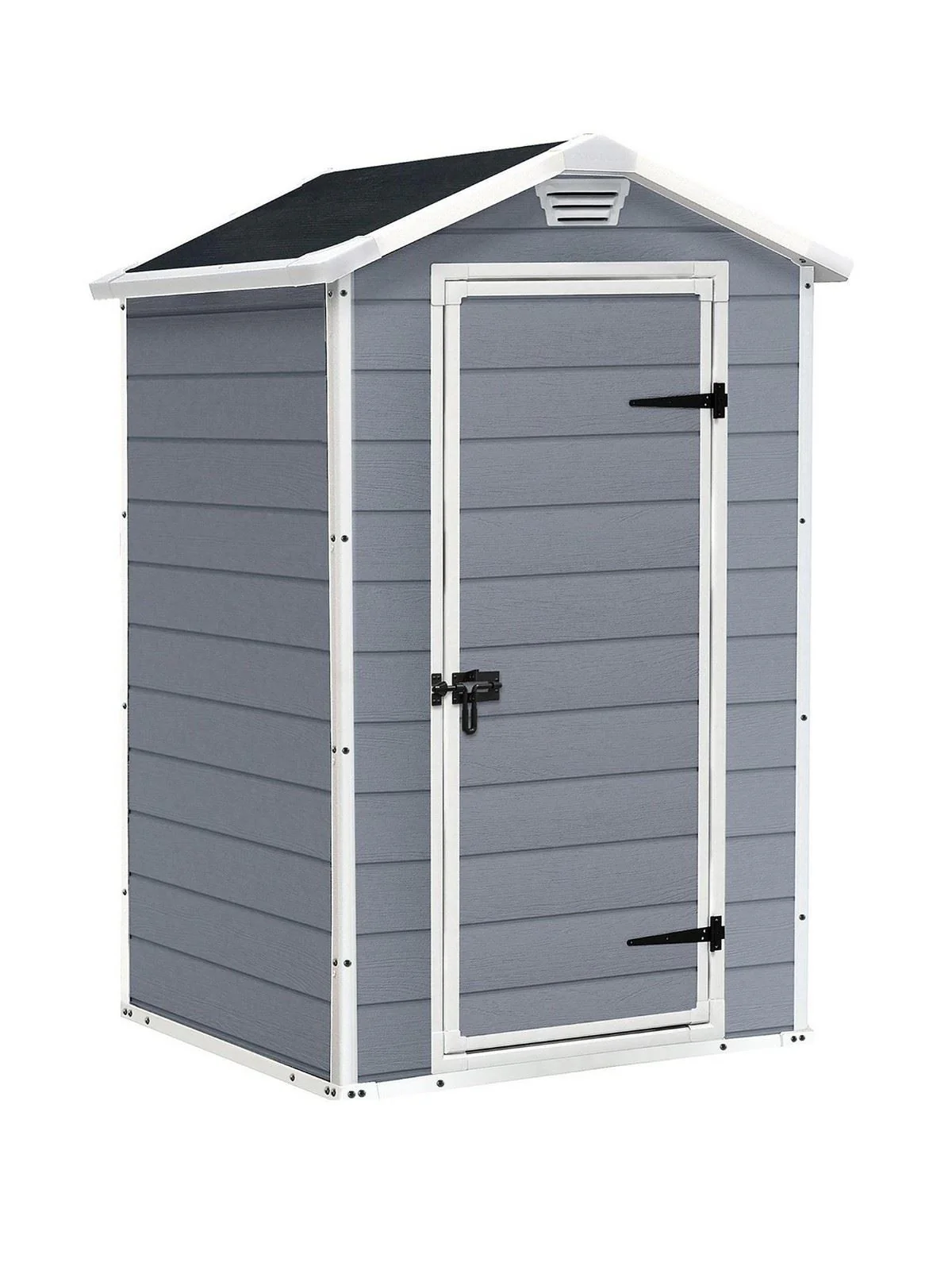 Keter 4x3 ft Apex Manor Resin Shed Outdoor Garden Storage Workshop UK - Image 2
