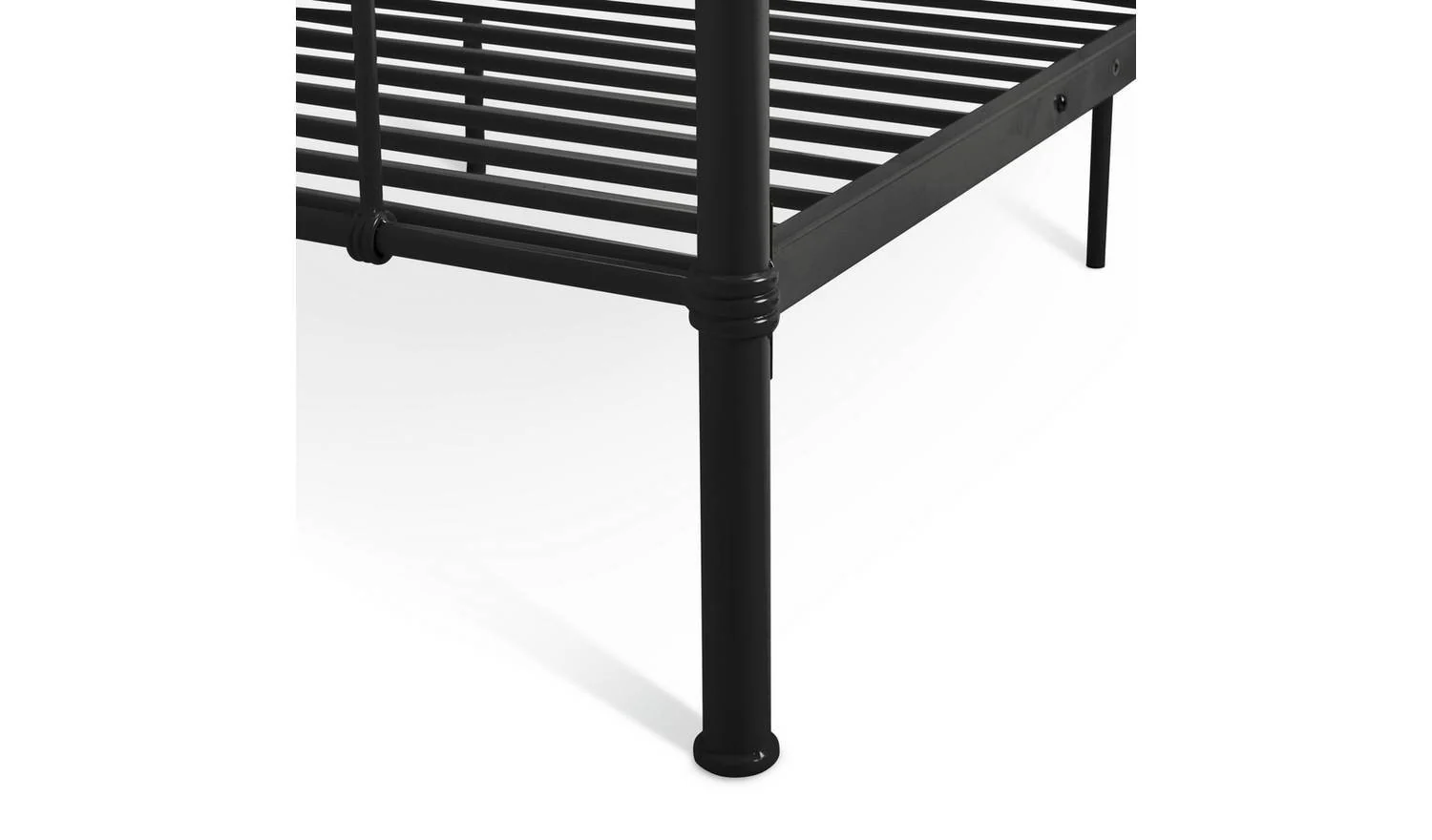 Kids Agnes Single Metal Bed Frame Black Childrens Bedroom Furniture - Image 5
