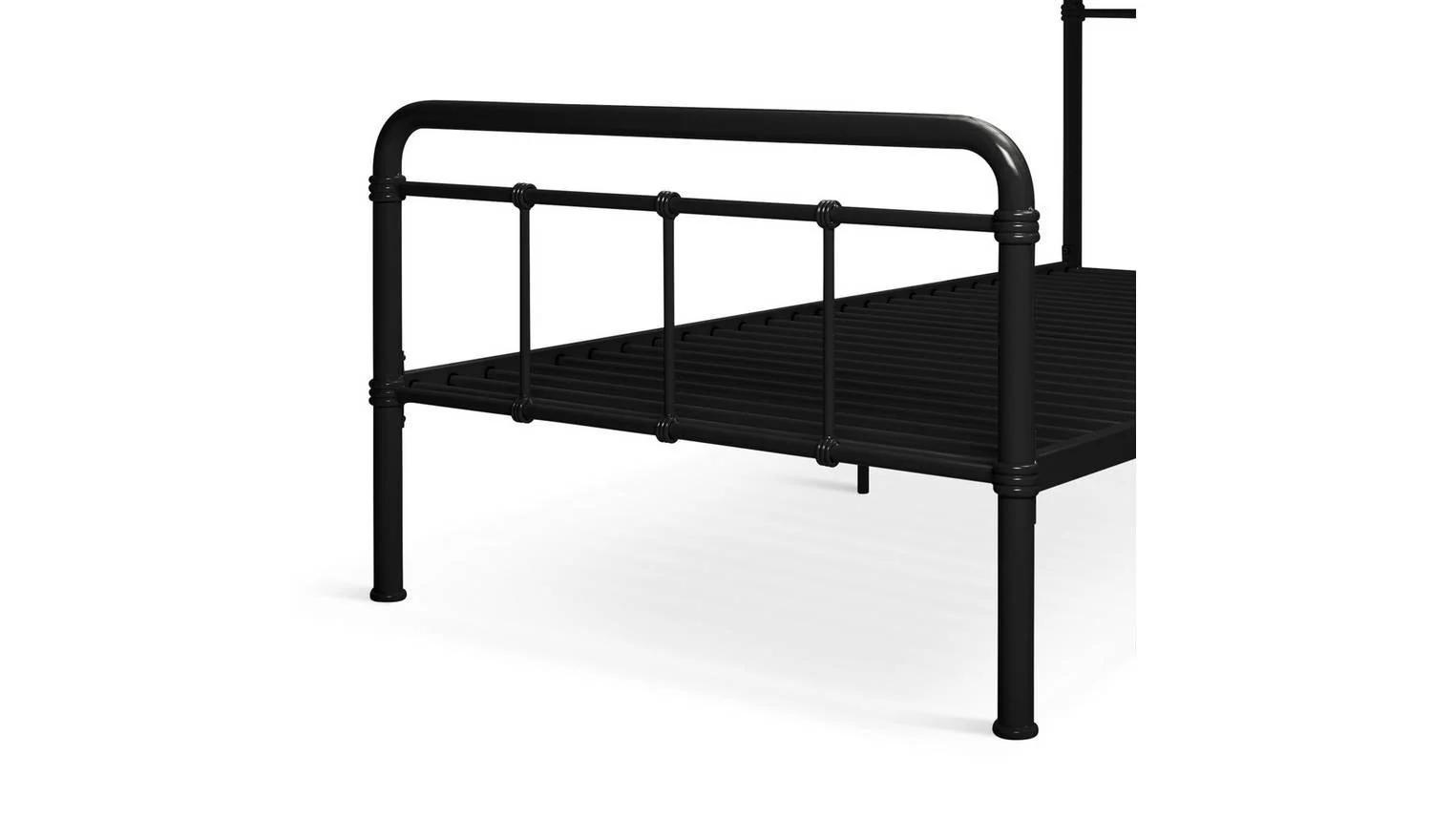 Kids Agnes Single Metal Bed Frame Black Childrens Bedroom Furniture - Image 8