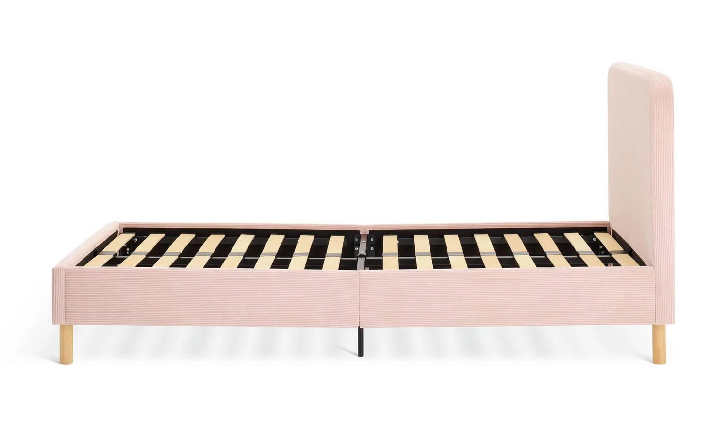 Kids Arden Single Upholstered Bed Frame Pink Childrens Bedroom Furniture - Image 3