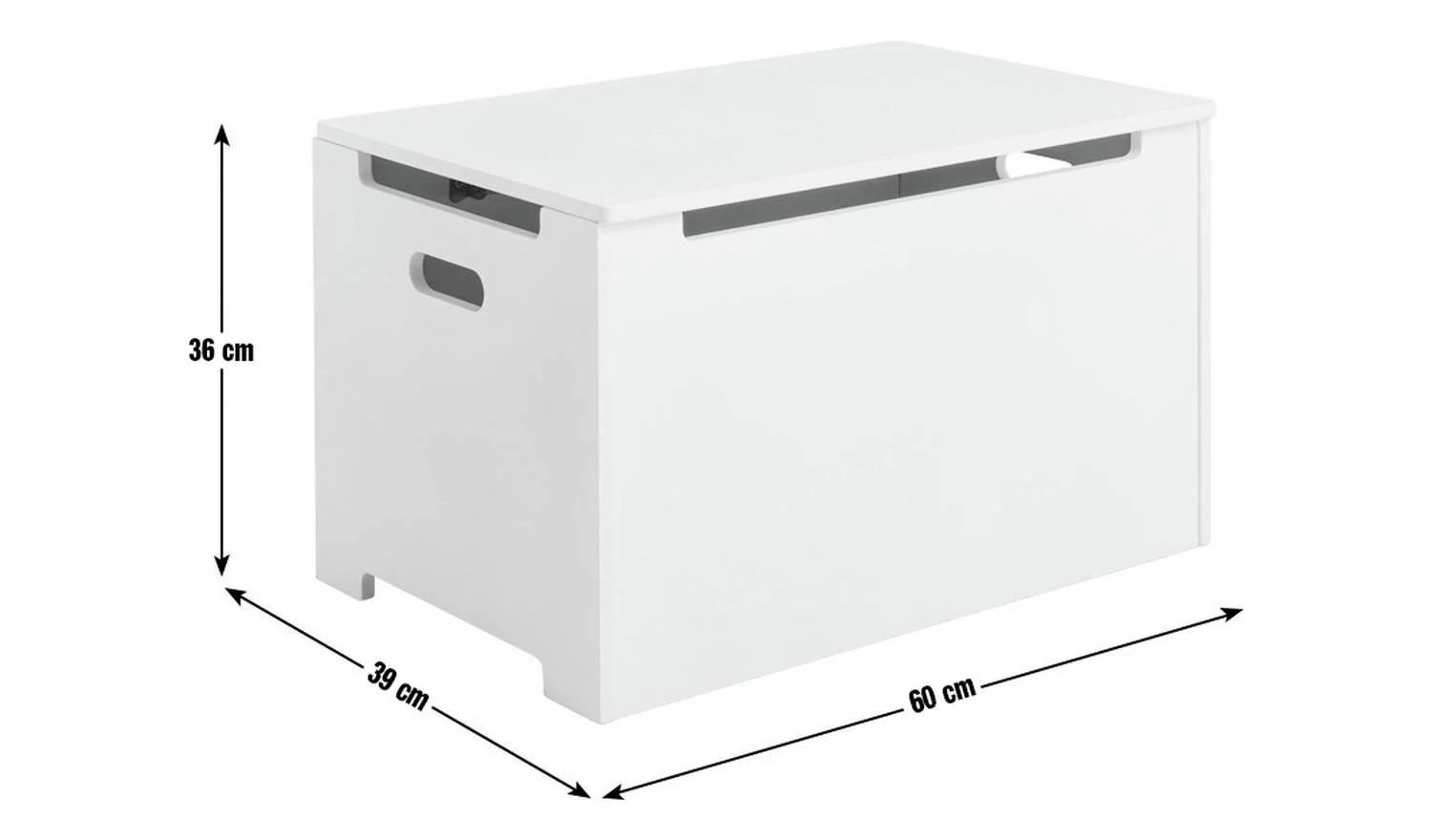 Kids Joni Toy Box Lilac Childrens Bedroom Storage Organiser With Lid - Image 2