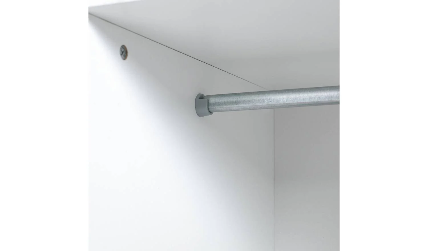 Kids Juno 1 Door Wardrobe White Childrens Bedroom Storage Organiser Furniture - Image 8