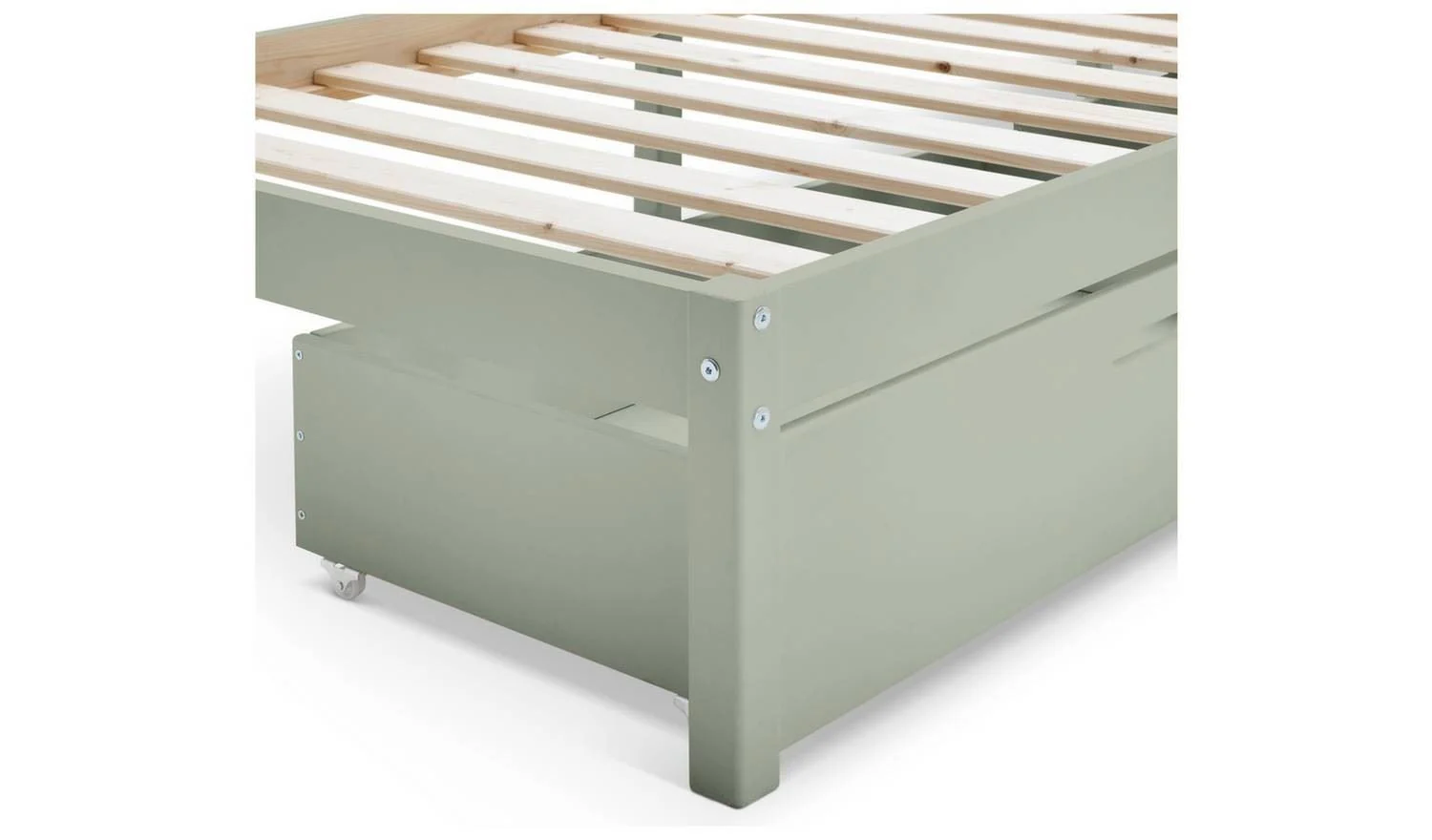 Kids Ronnie Single Bed with Drawers - Green - Image 8