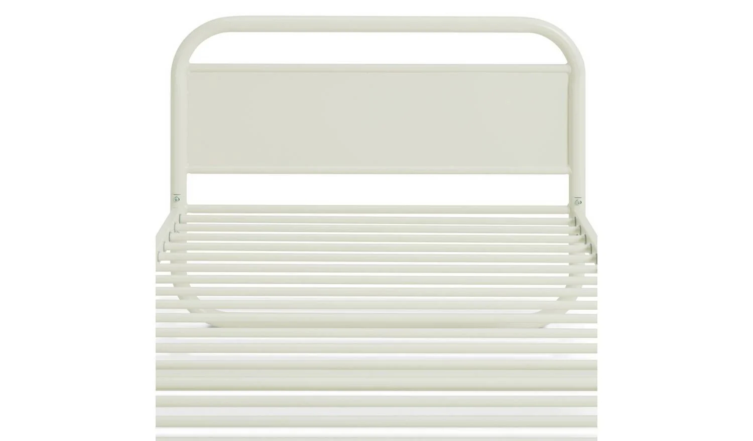 Kids Rory Curved Single Metal Bed Frame - Pale Grey - Image 6