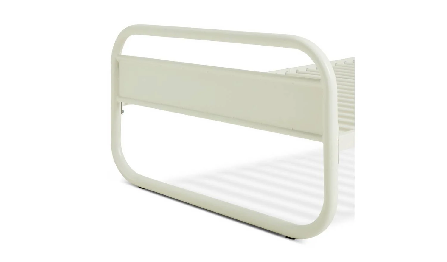 Kids Rory Curved Single Metal Bed Frame - Pale Grey - Image 7