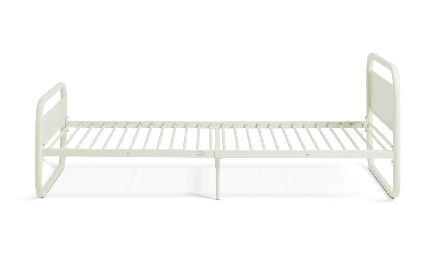 Kids Rory Curved Single Metal Bed Frame - Pale Grey - Image 8