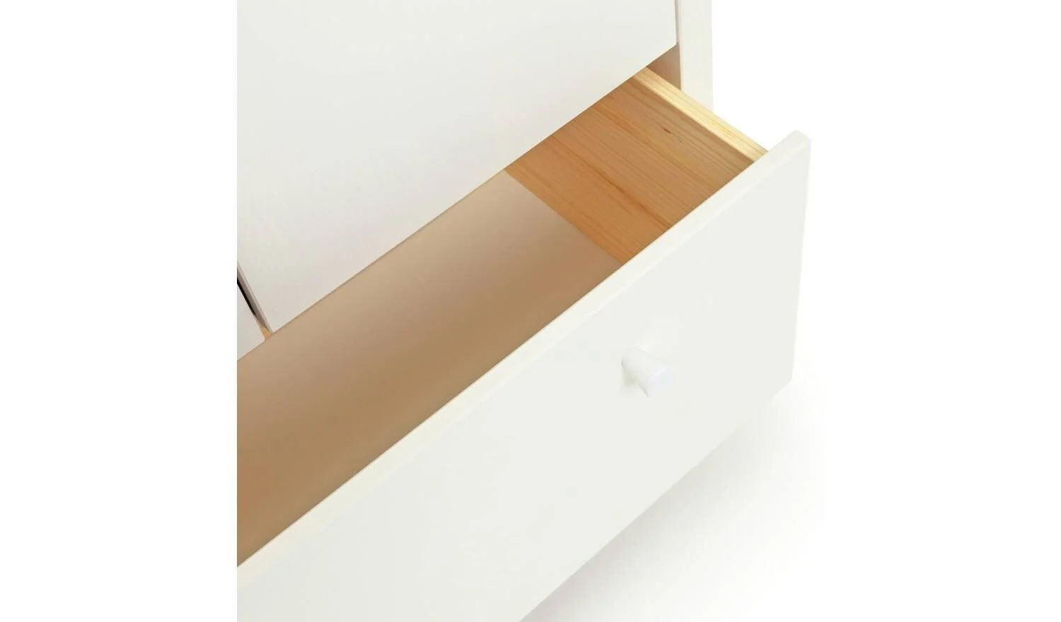 Kids Scandinavia Short 2 Door Wardrobe White Childrens Bedroom Storage - Image 8