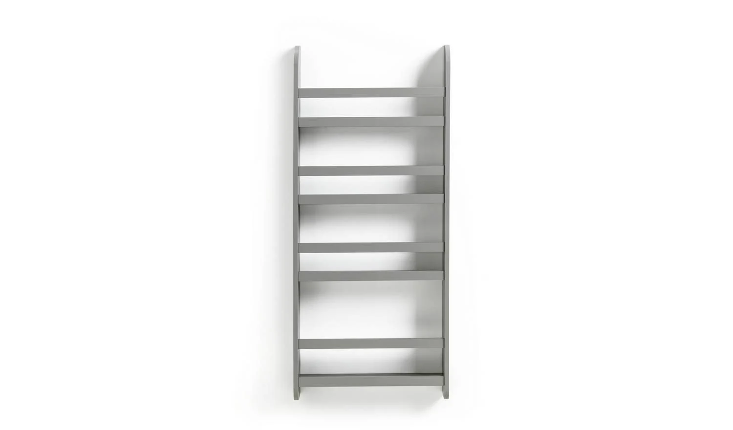 Kids Scandinavia Wall Mounted Bookcase Grey Childrens Bedroom Storage - Image 4