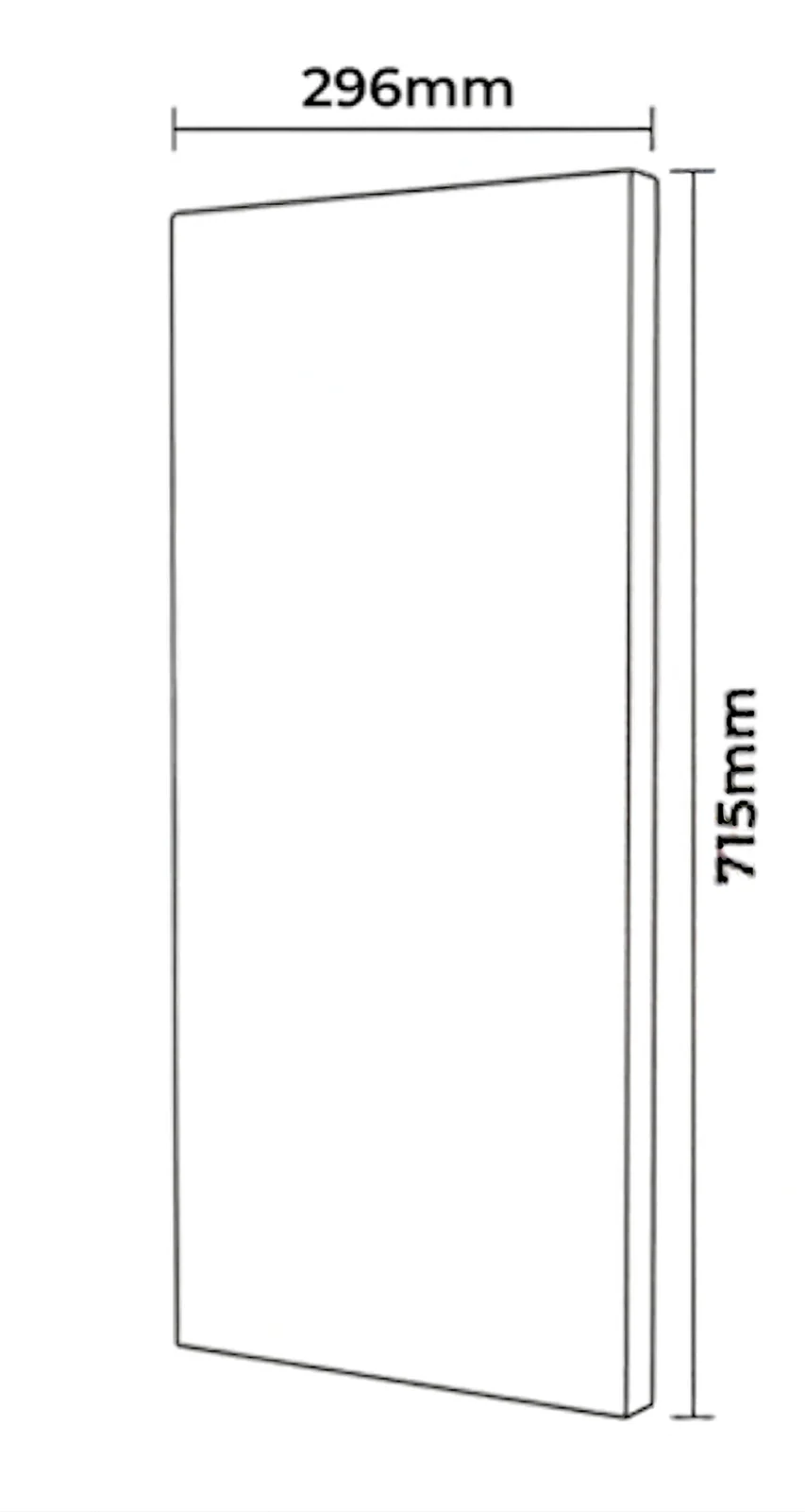 Kitchen Cabinet Doors 300mm Dust Grey 18mm Luxury Replacement Cheap Fronts - Image 3
