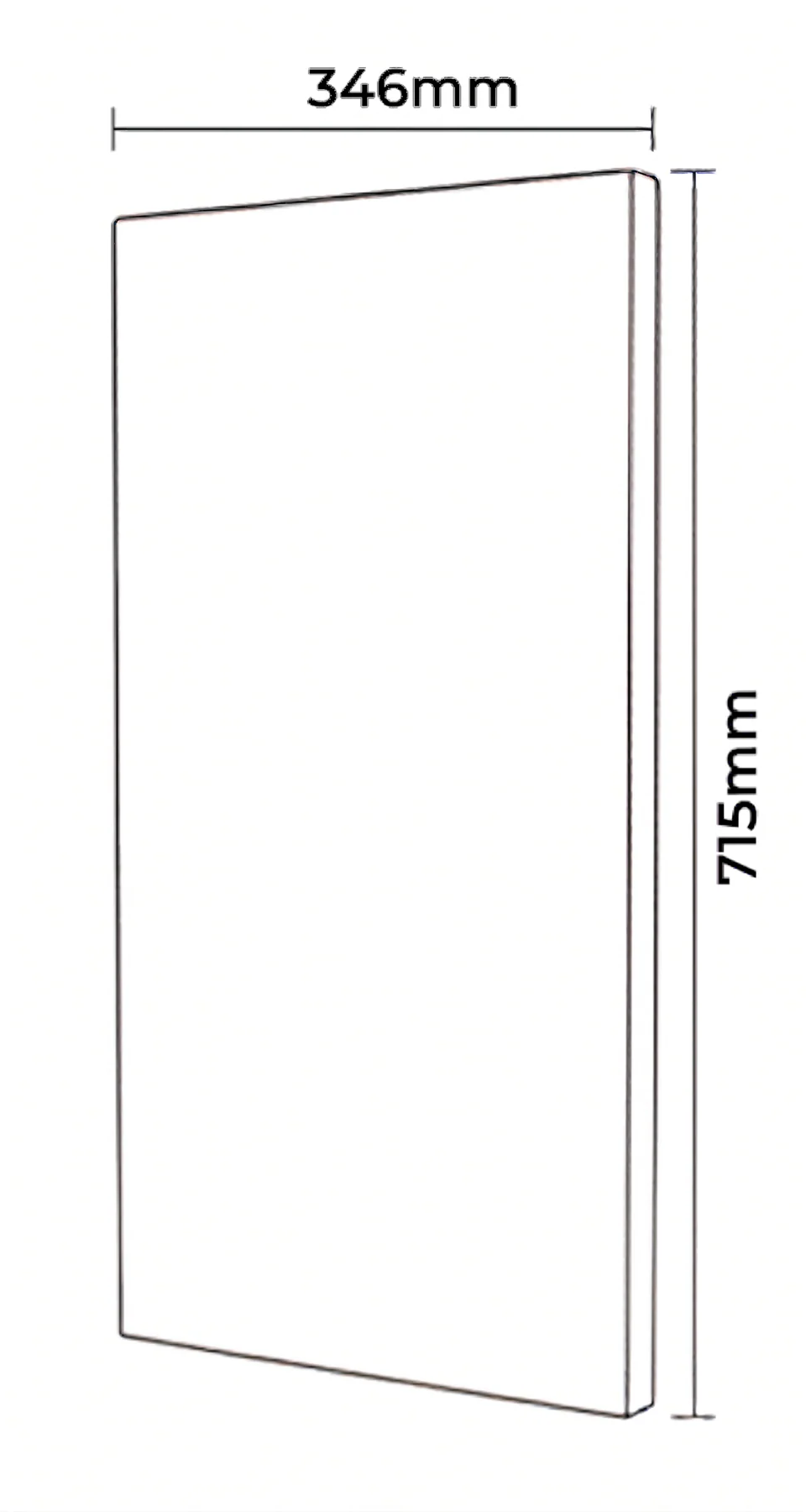 Kitchen Cabinet Doors 350mm Dust Grey 18mm Luxury Replacement Outlet Cheap Fronts - Image 3