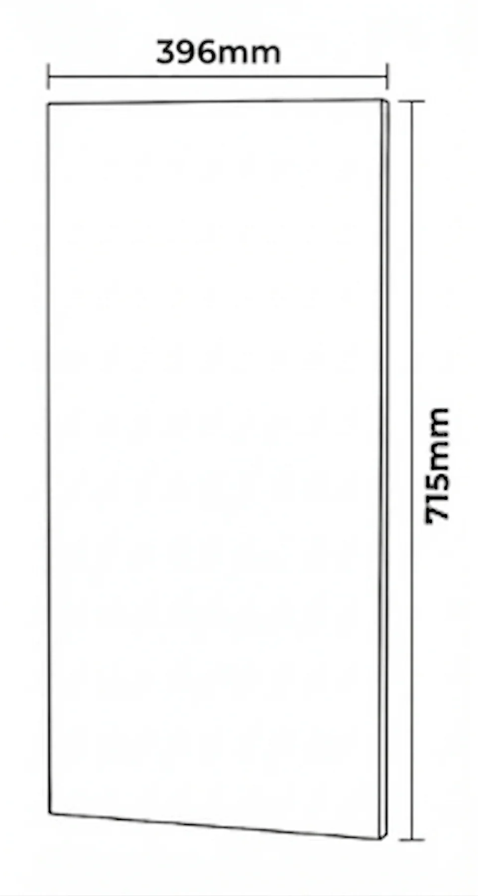 Kitchen Cabinet Doors 400mm White 18mm Luxury Replacement Outlet Cheap Fronts - Image 3