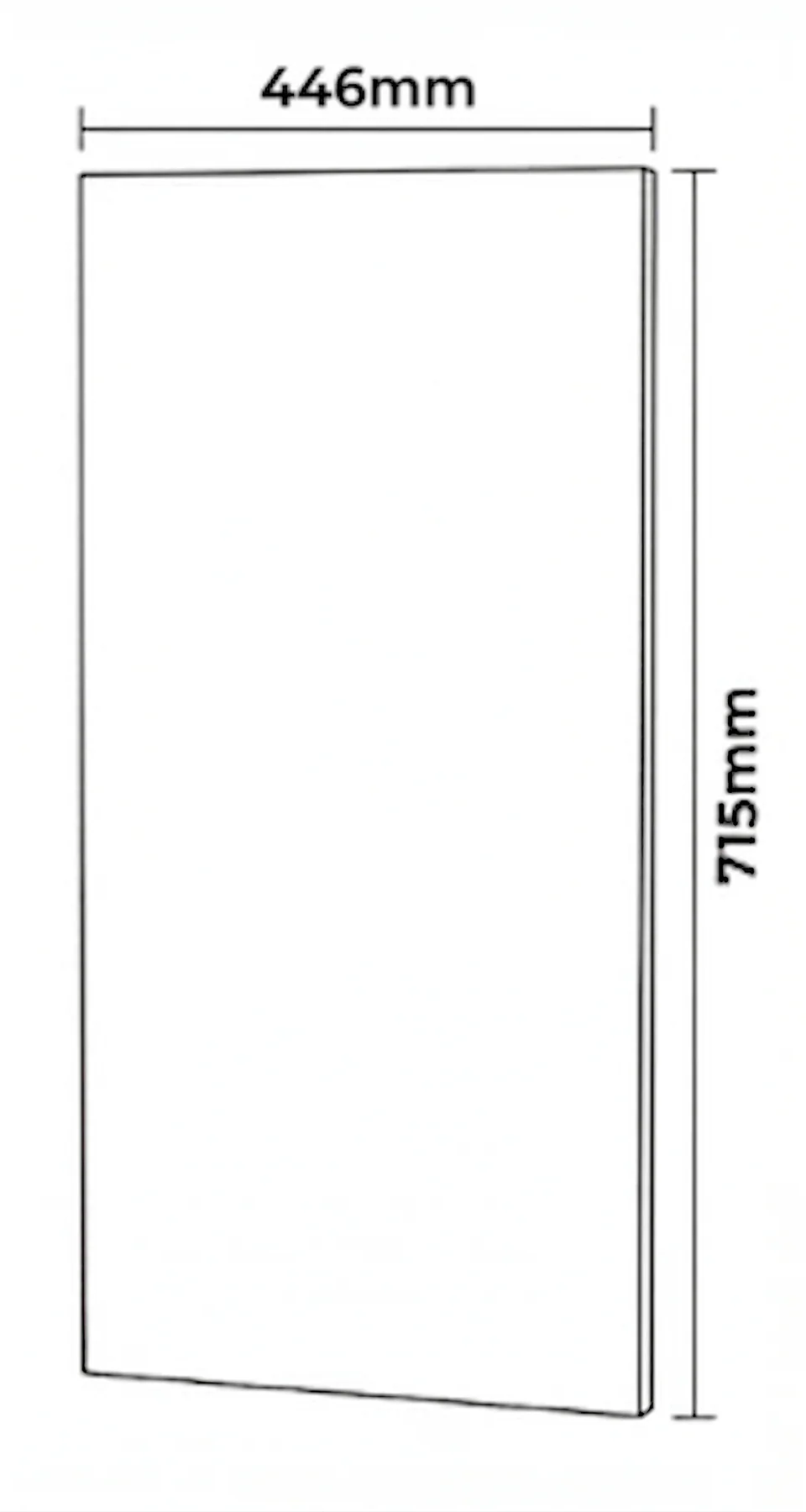 Kitchen Cabinet Doors 450mm Light Grey 18mm Luxury Replacement Outlet Cheap Fronts - Image 3