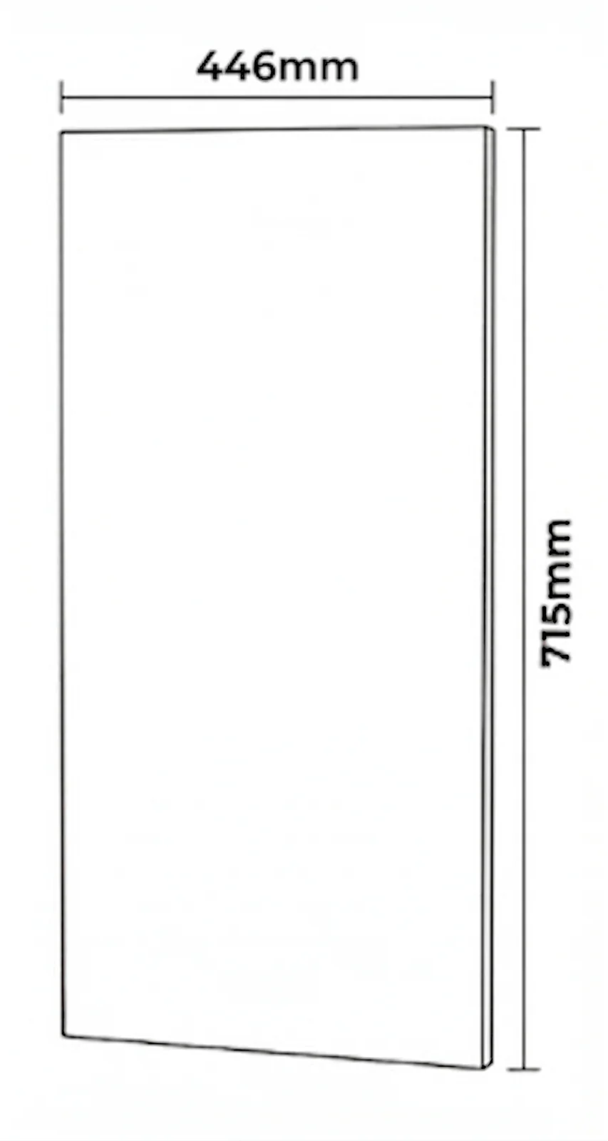 Kitchen Cabinet Doors 450mm White 18mm Luxury Replacement Outlet Cheap Fronts - Image 3