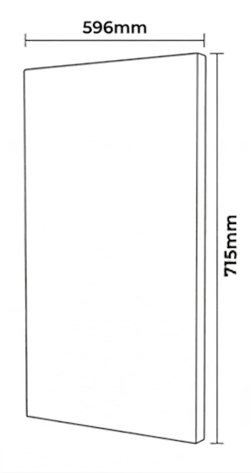 Kitchen Cabinet Doors 600mm Dust Grey 18mm Luxury Replacement Cheap Fronts - Image 3