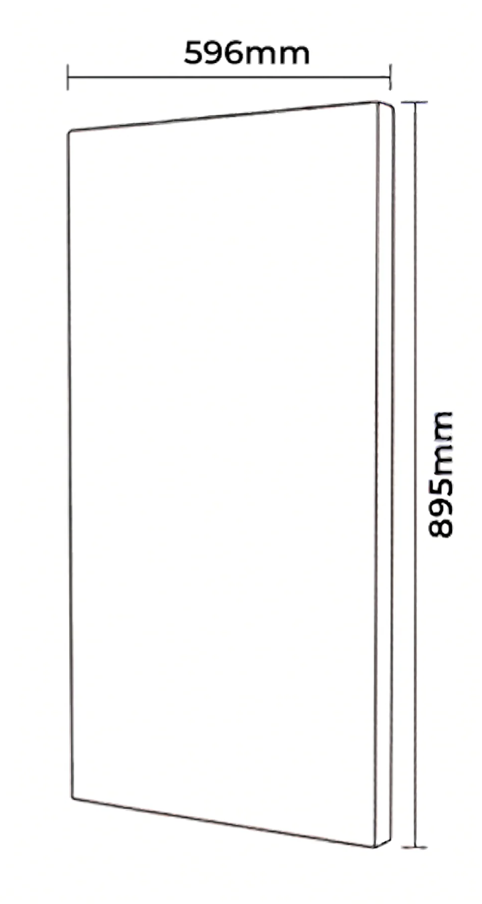 Kitchen Cabinet Doors 600mm H900mm Dust Grey 18mm Luxury Replacement Outlet Cheap Fronts - Image 3
