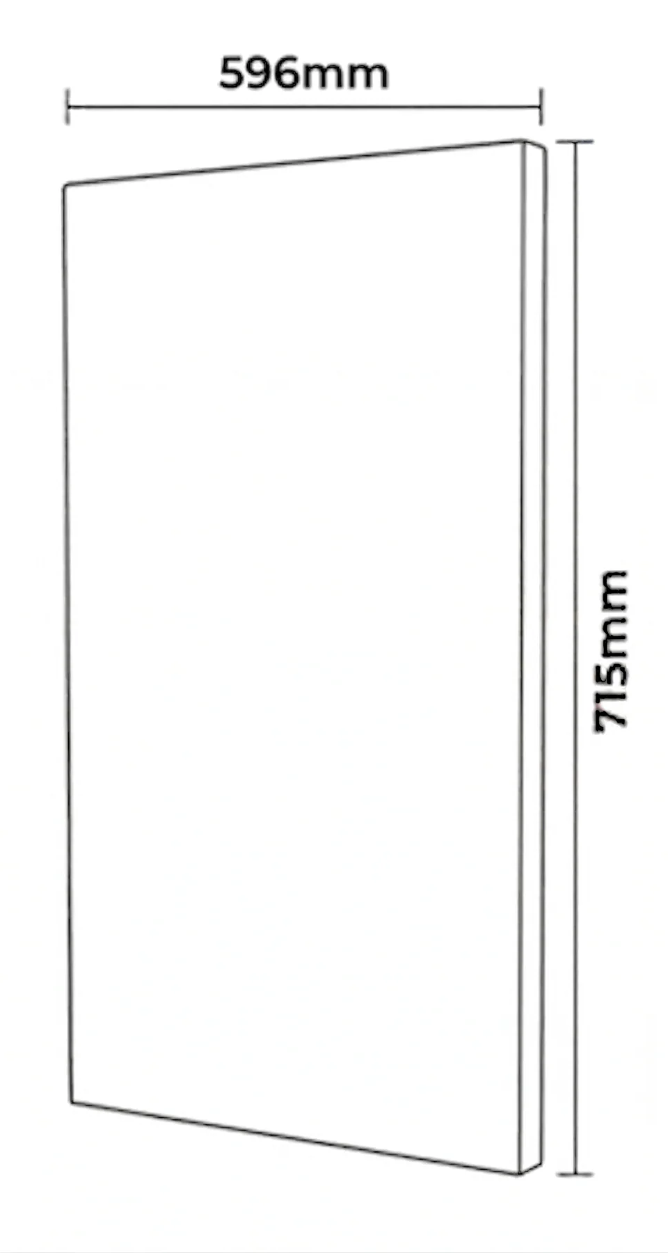 Kitchen Cabinet Doors 600mm Light Grey 18mm Luxury Replacement Outlet Cheap Fronts - Image 3