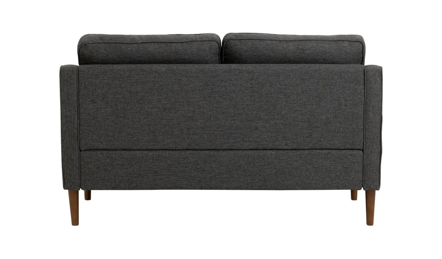 Knox Fabric 2 Seater Sofa Charcoal Modern Living Room Furniture Comfort - Image 4