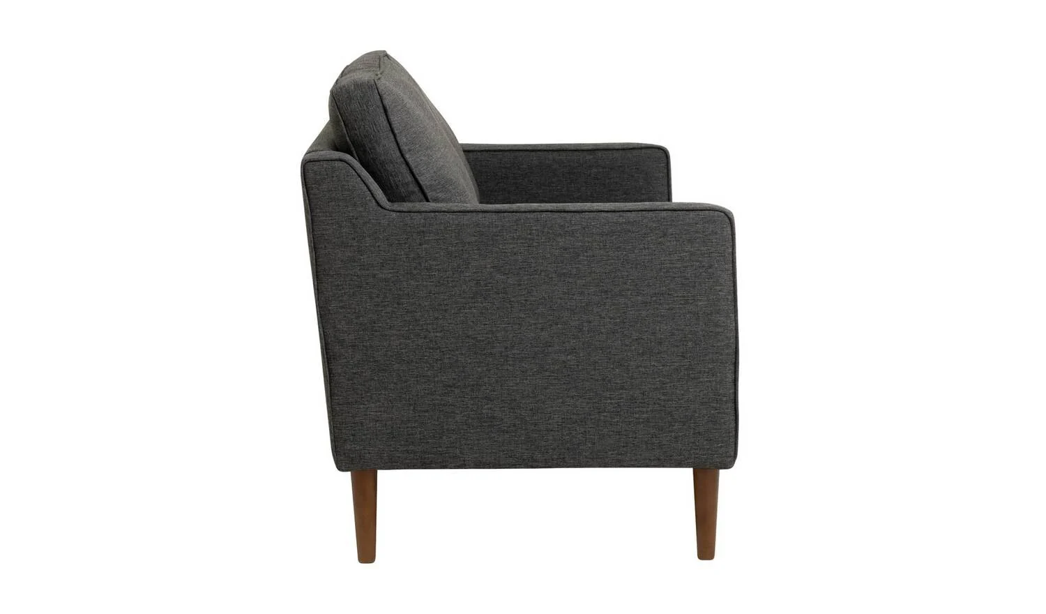 Knox Fabric 2 Seater Sofa Charcoal Modern Living Room Furniture Comfort - Image 5