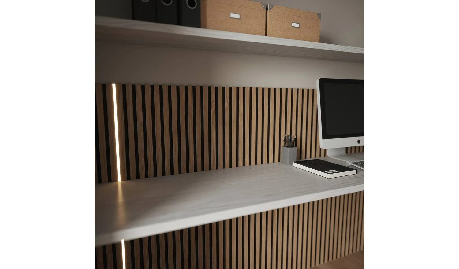Kraus Acoustic Natural Oak 1.2 M Wall Panel Modern Home Office Design - Image 5