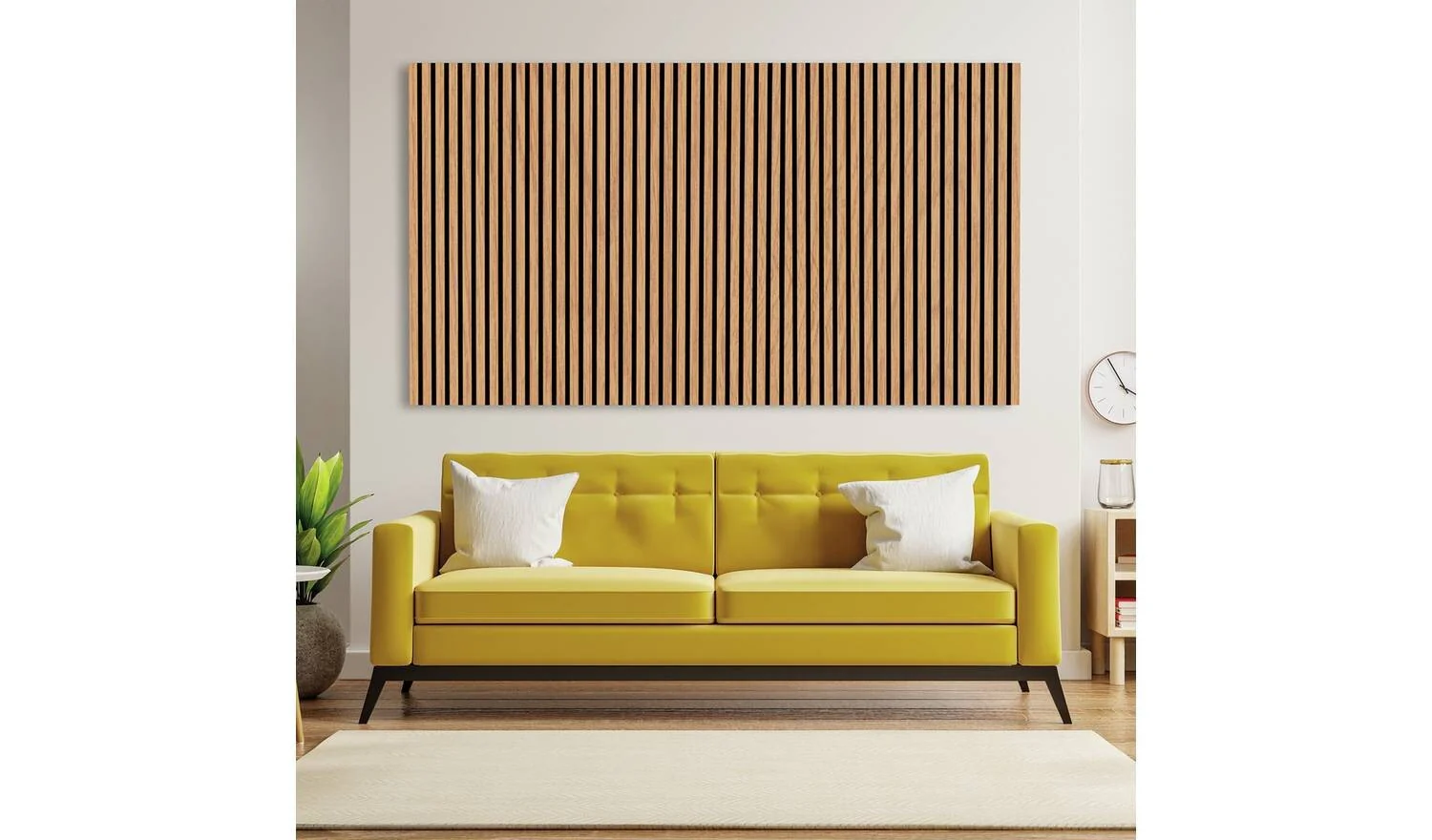 Kraus Acoustic Natural Oak 1.2 M Wall Panel Modern Home Office Design - Image 6