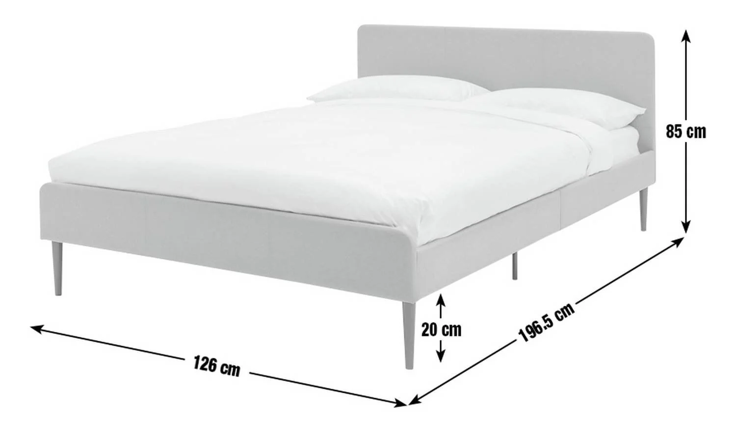 Kristopher Small Double Bed Frame - Blue - Image 2