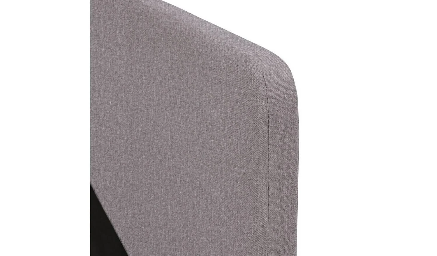Kristopher Small Double Fabric Bed Frame Grey Modern Bedroom Furniture - Image 4