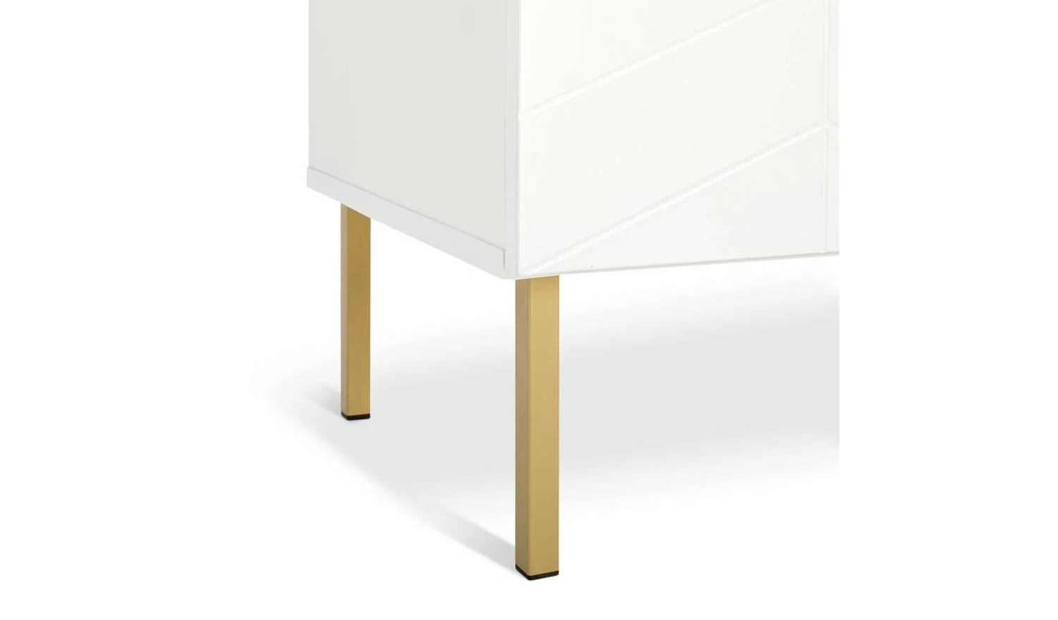 Kyler 2 Door 3 Drawer Sideboard White Storage Cabinet Living Room - Image 9