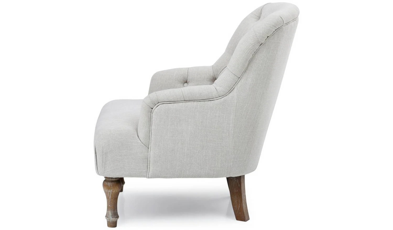 Kyoto Charlie Fabric Armchair - Cream - Image 5