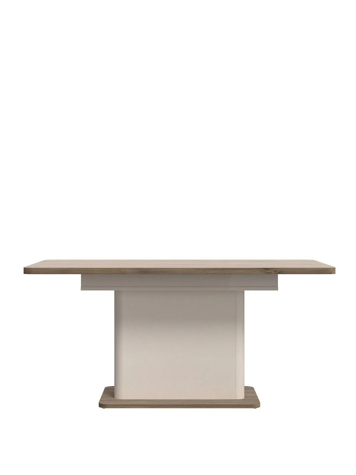 Lacetti 200 cm Extending Dining Table Cream & Oak Spacious Dining Furniture - Image 2